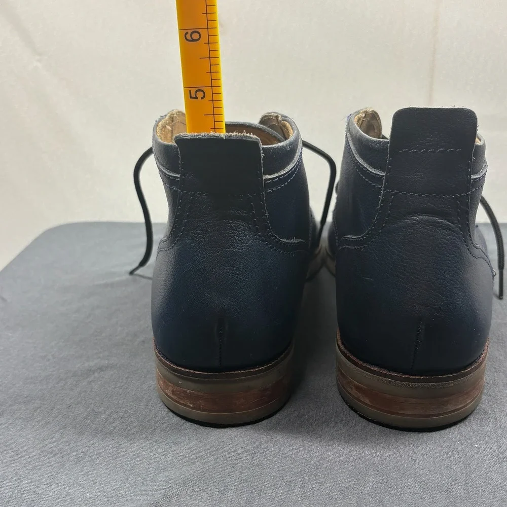 Cole Haan Men Chukka Boot Navy Pebbled Leather 12 Classic Preppy C12272